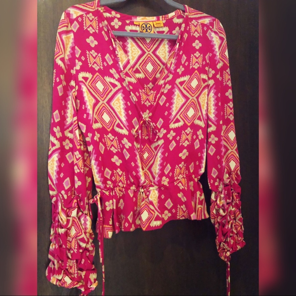 Tory Burch colorful silk Blouse